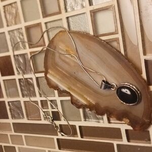 Vintage Black Onyx necklace